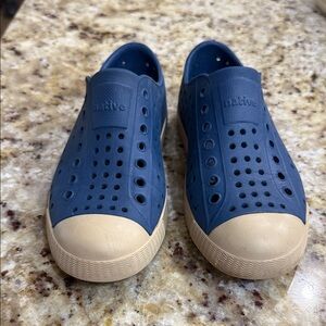 Native Jefferson Slip-Ons by Native in Navy and Cream